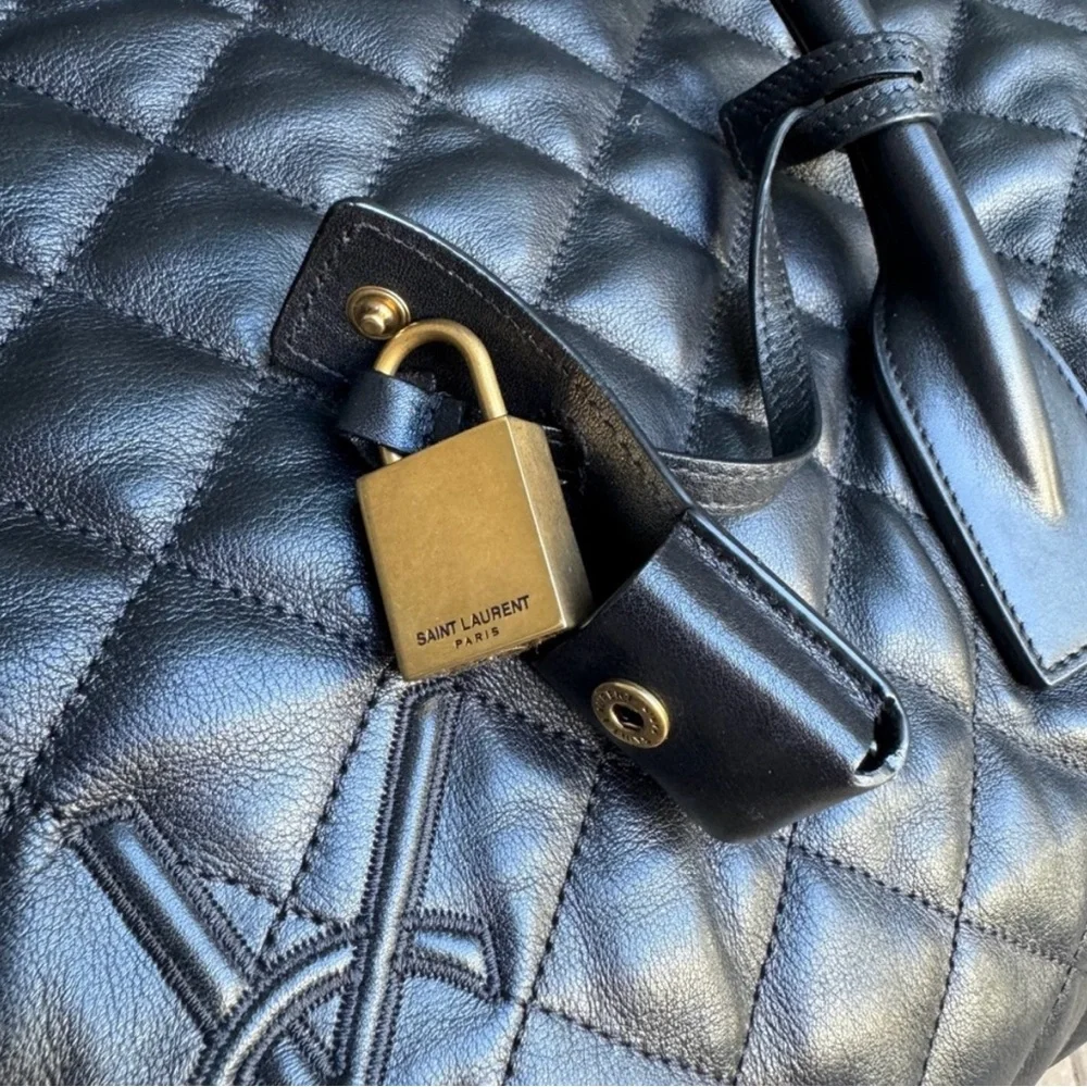 🔥 YSL - Saint Laurent ES Giant Travel Weekender Bag in quilted leather - Picture 8 of 15